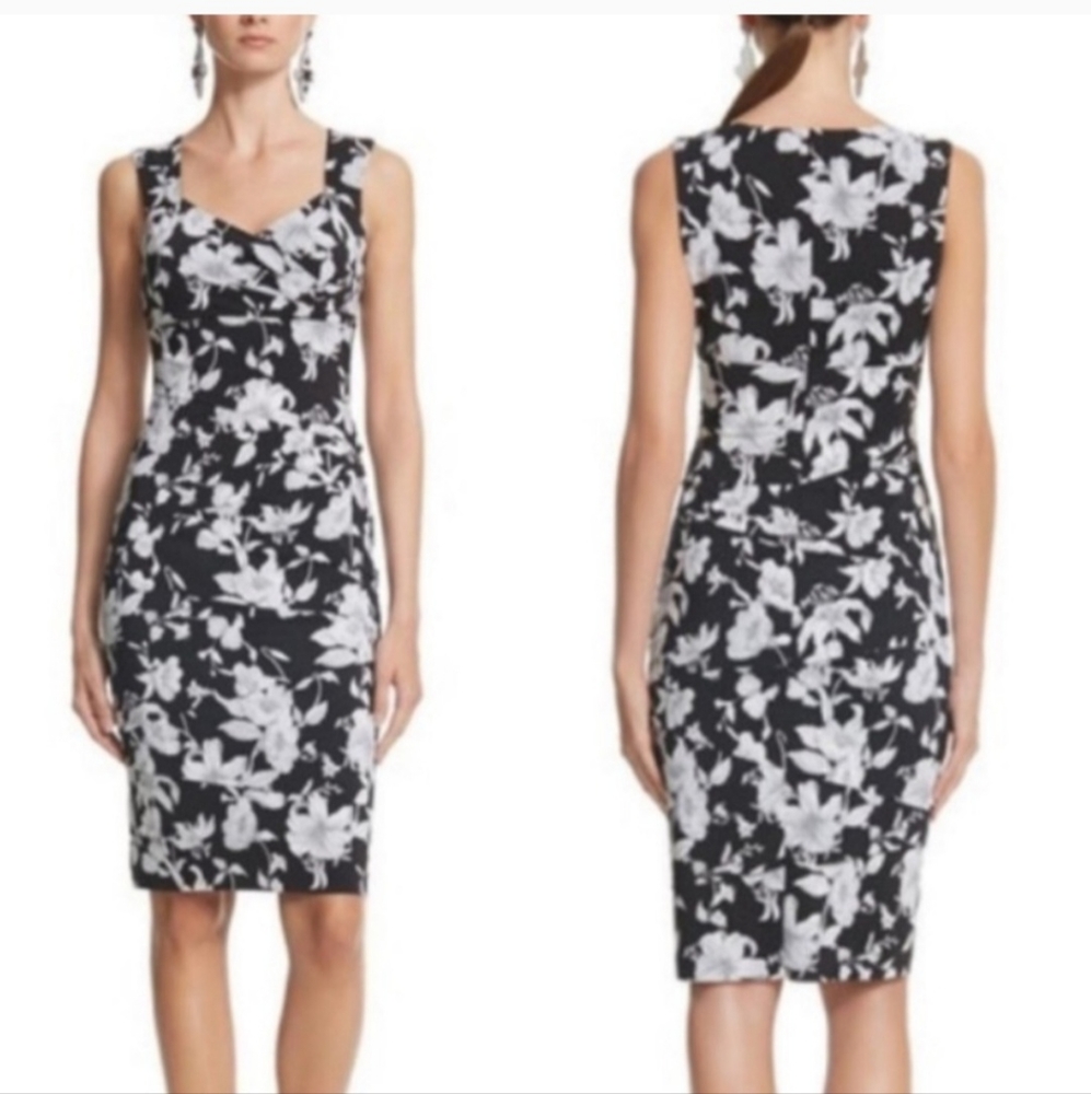 WHBM Dress Instantly Slimming Floral Dress Size 4